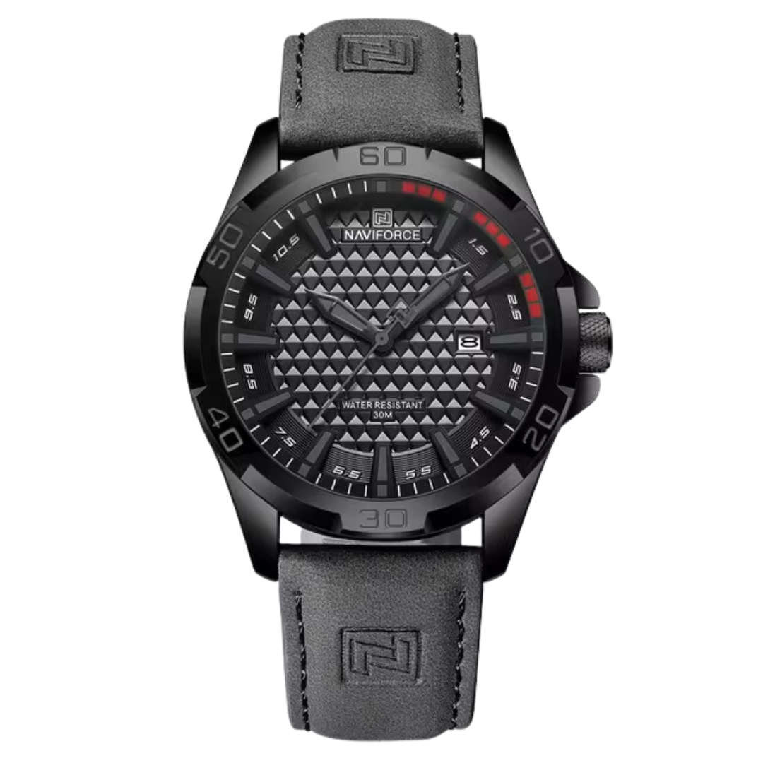 Naviforce EV042 – Coole schwarze Uhr mit sportlichem Finish