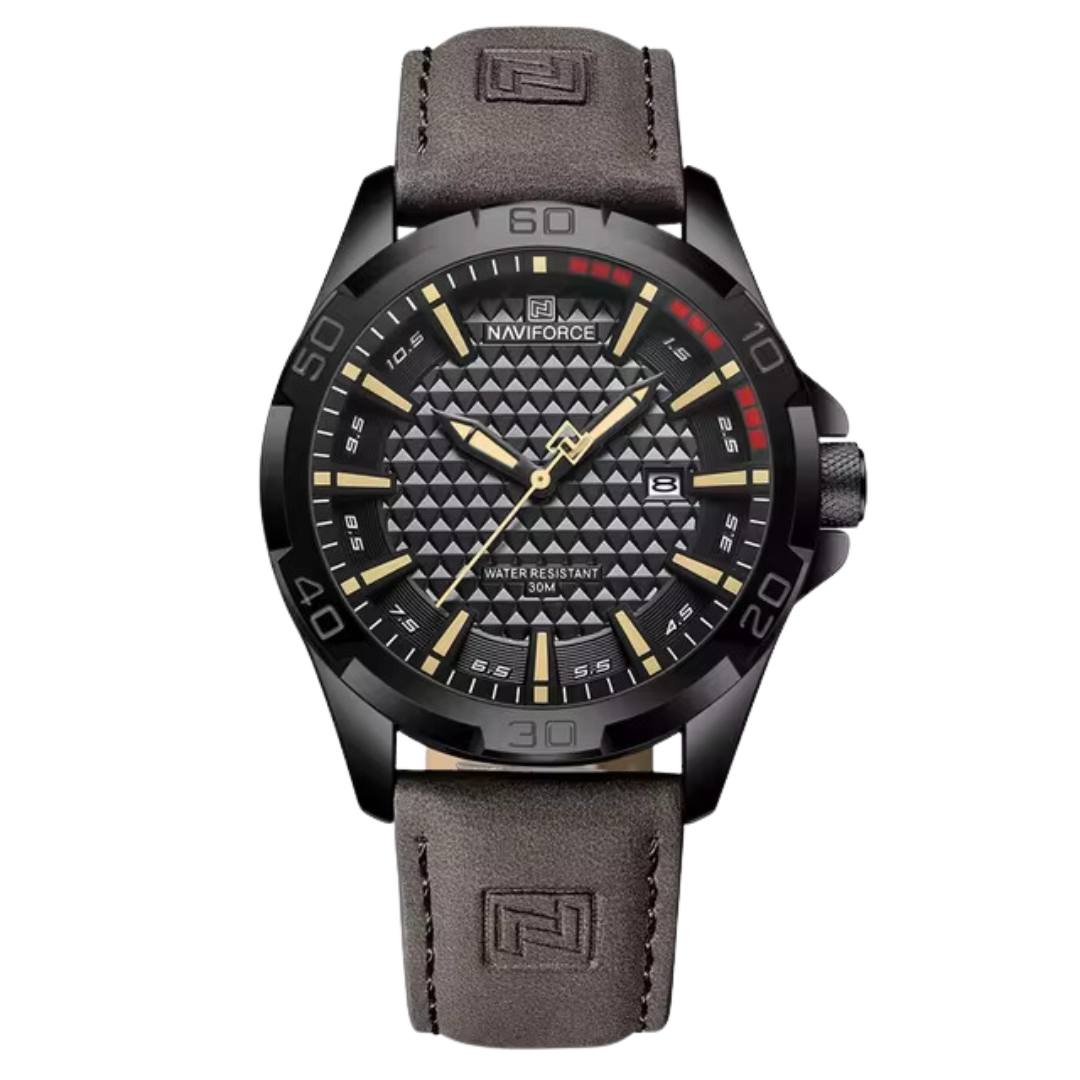 Naviforce EV038 – Coole schwarze Uhr mit einzigartigem Zifferblatt