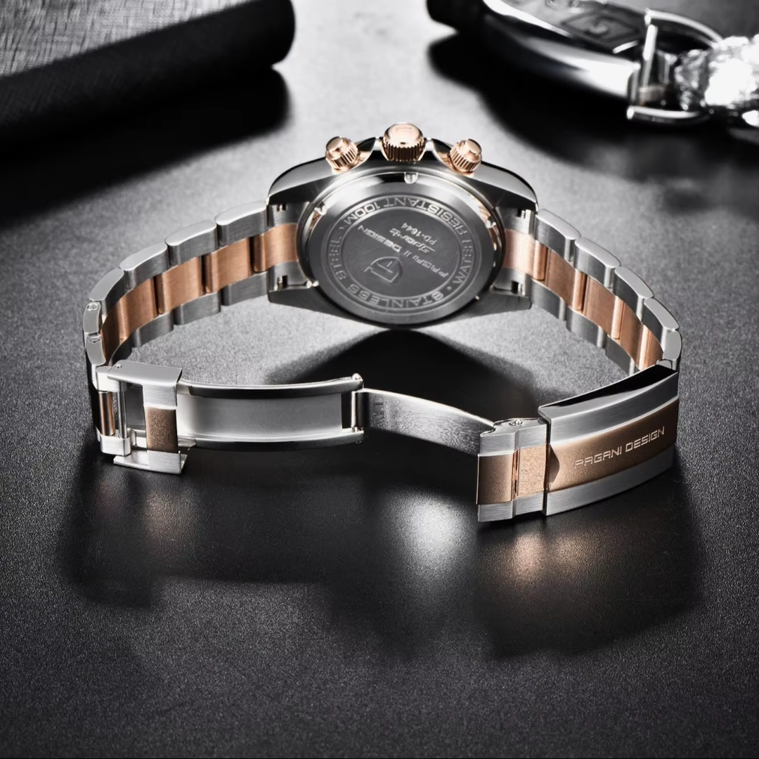 Pagani EP026 Herenhorloge Zilver-bronze