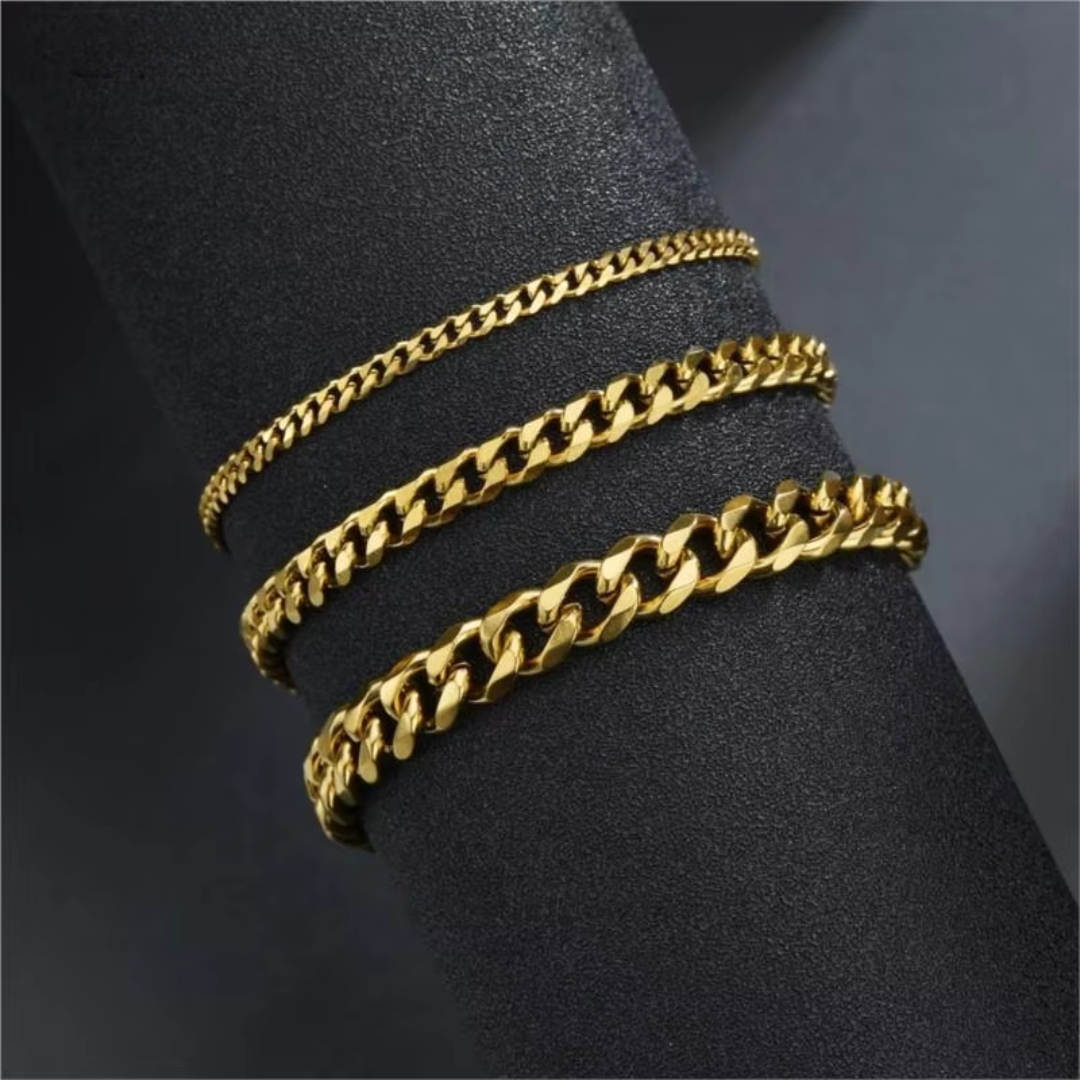 Mehrfarbiges Empor-Gliederarmband im Old-Money-Stil