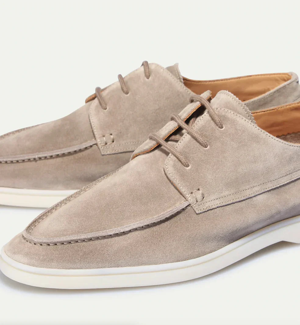 Empor Wildleder-Loafer mit Schnürsenkeln – Old-Money-Stil