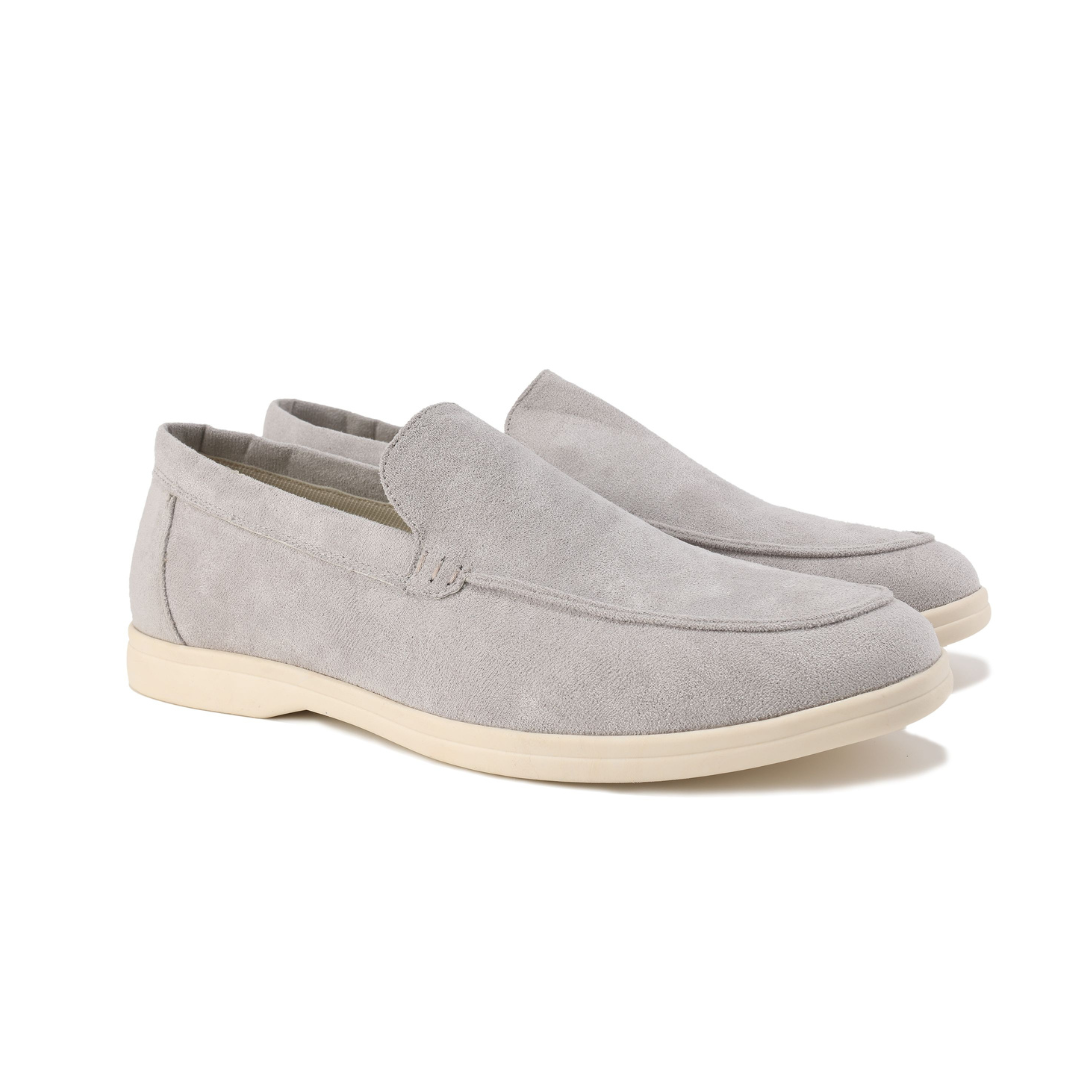 Empor Wildleder-Loafer im Old-Money-Stil – grüne Sohle