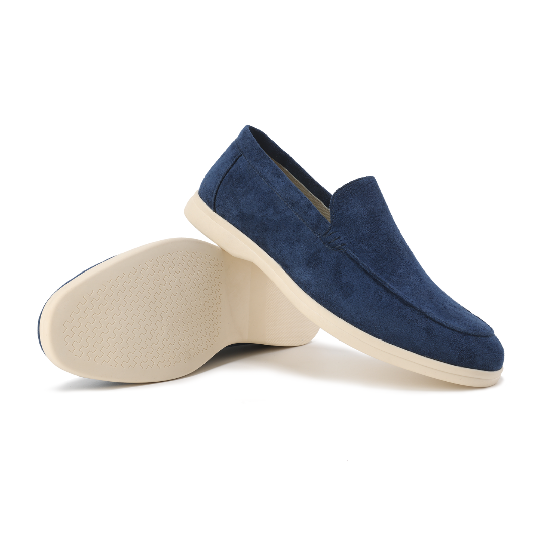 Empor Wildleder-Loafer im Old-Money-Stil – grüne Sohle