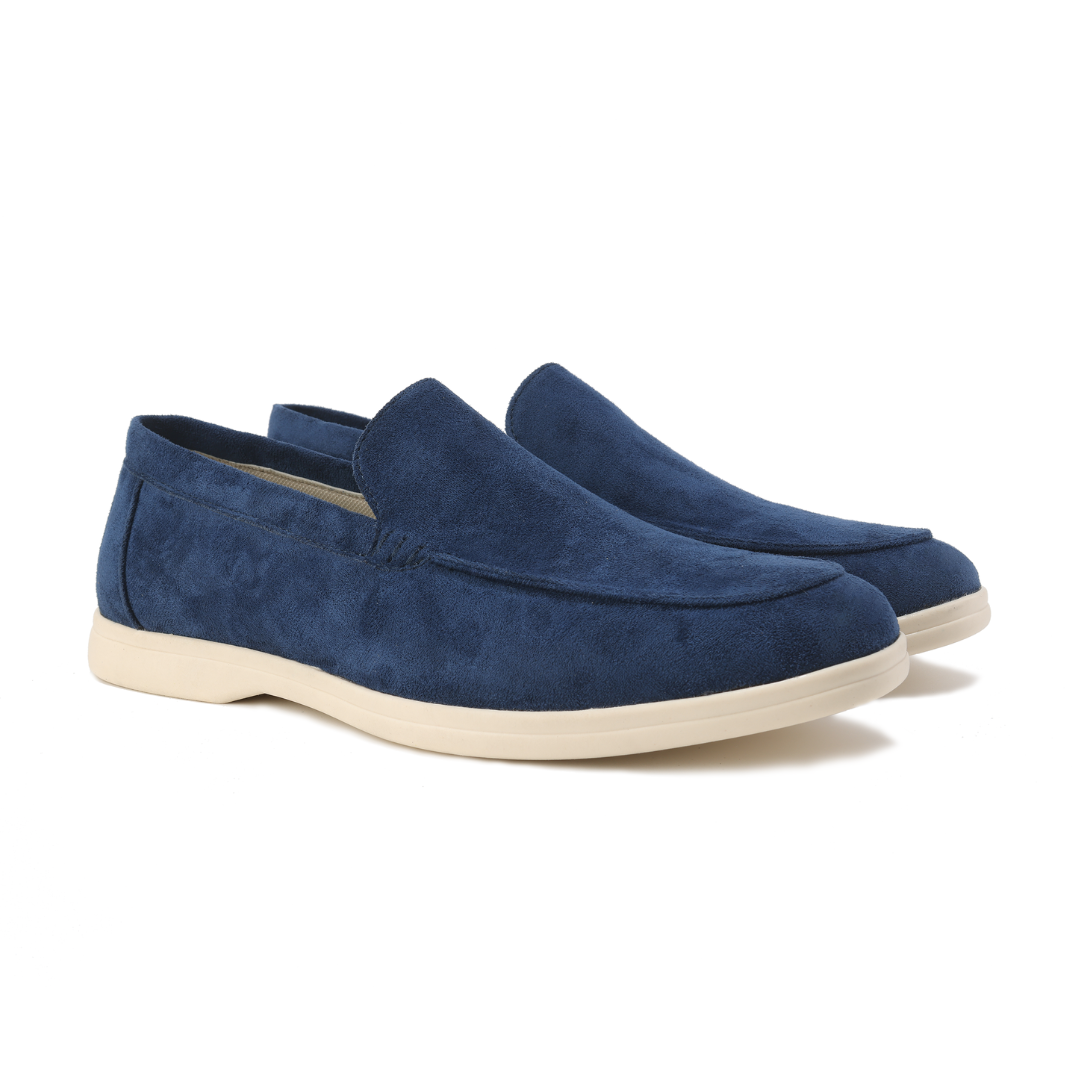 Empor Wildleder-Loafer im Old-Money-Stil – grüne Sohle